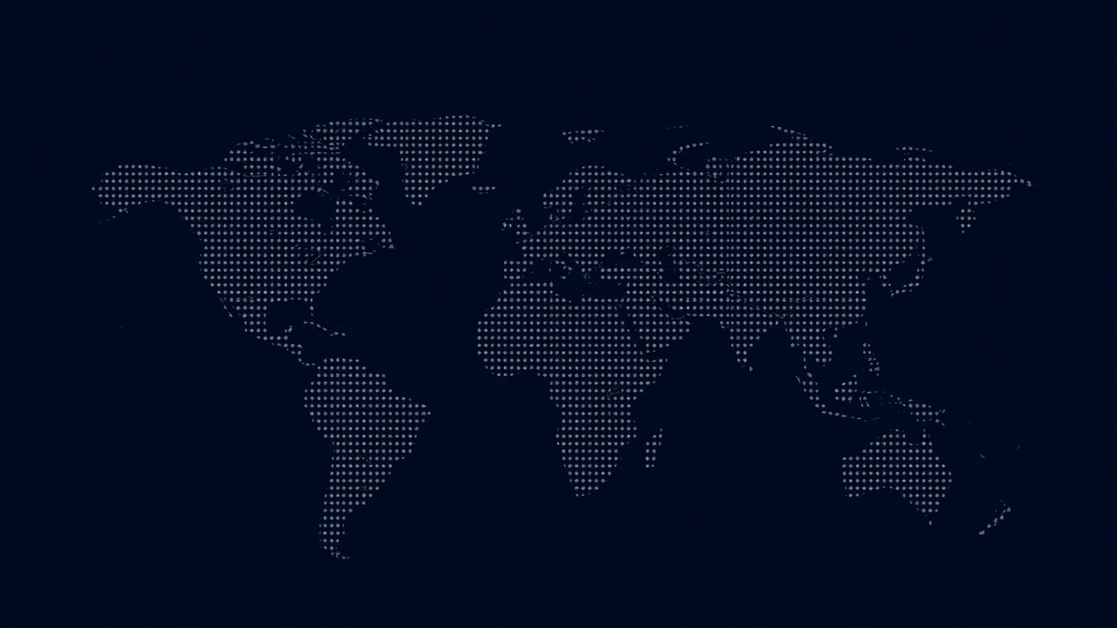 Global network of trade routes